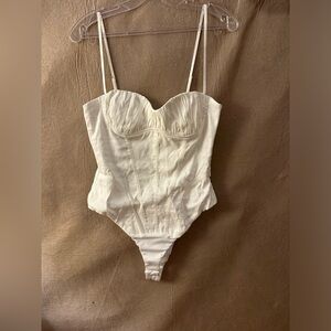 Zara white bodysuit new with tags size medium